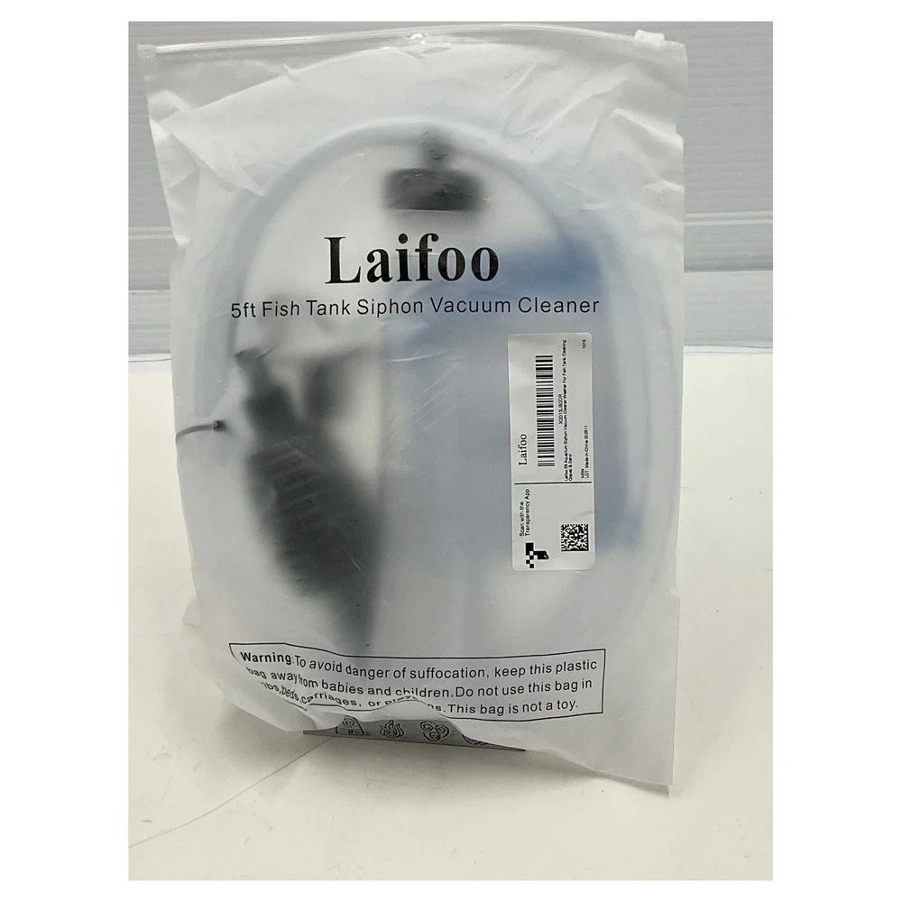 Laifoo 5ft Aquarium Siphon Vacuum Cleaner Gravel & Sand Washer‎ X001SJ80DR New